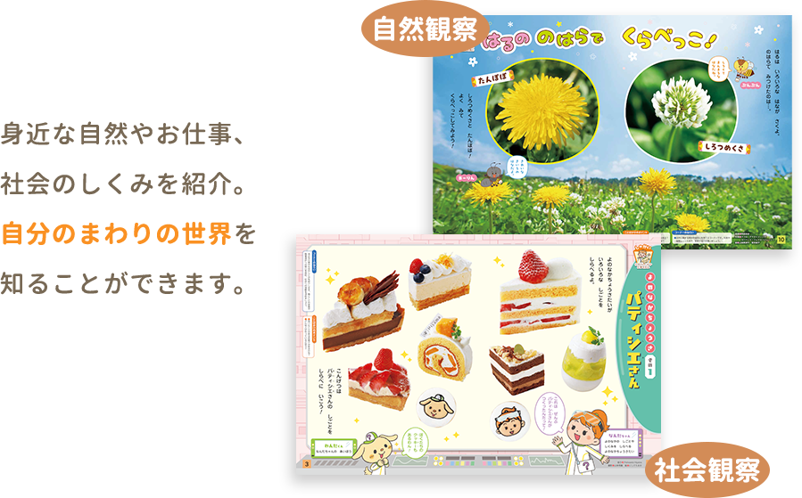 身近な自然や、社会のしくみ、お仕事を紹介。自分のまわりの世界を知ることができます。