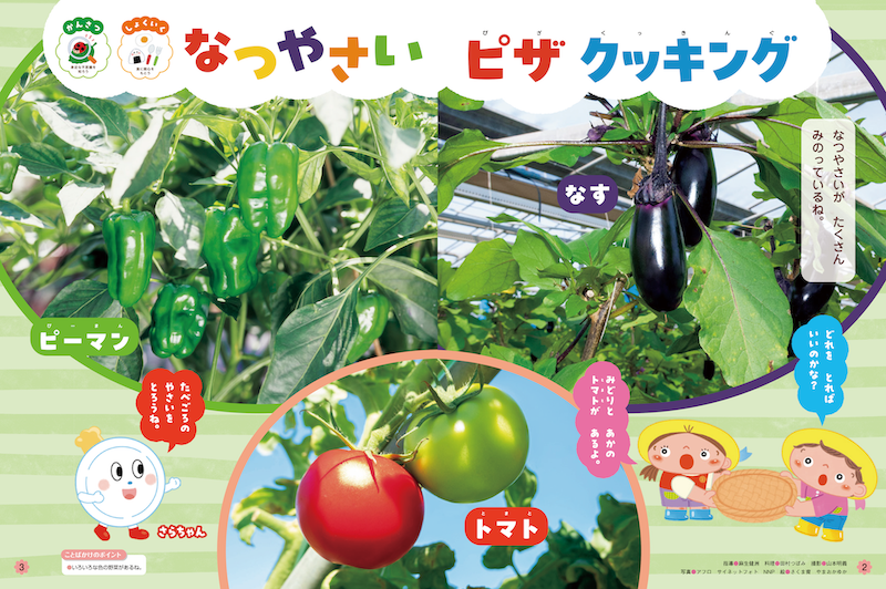 クッキングをとおして夏野菜について知らせます