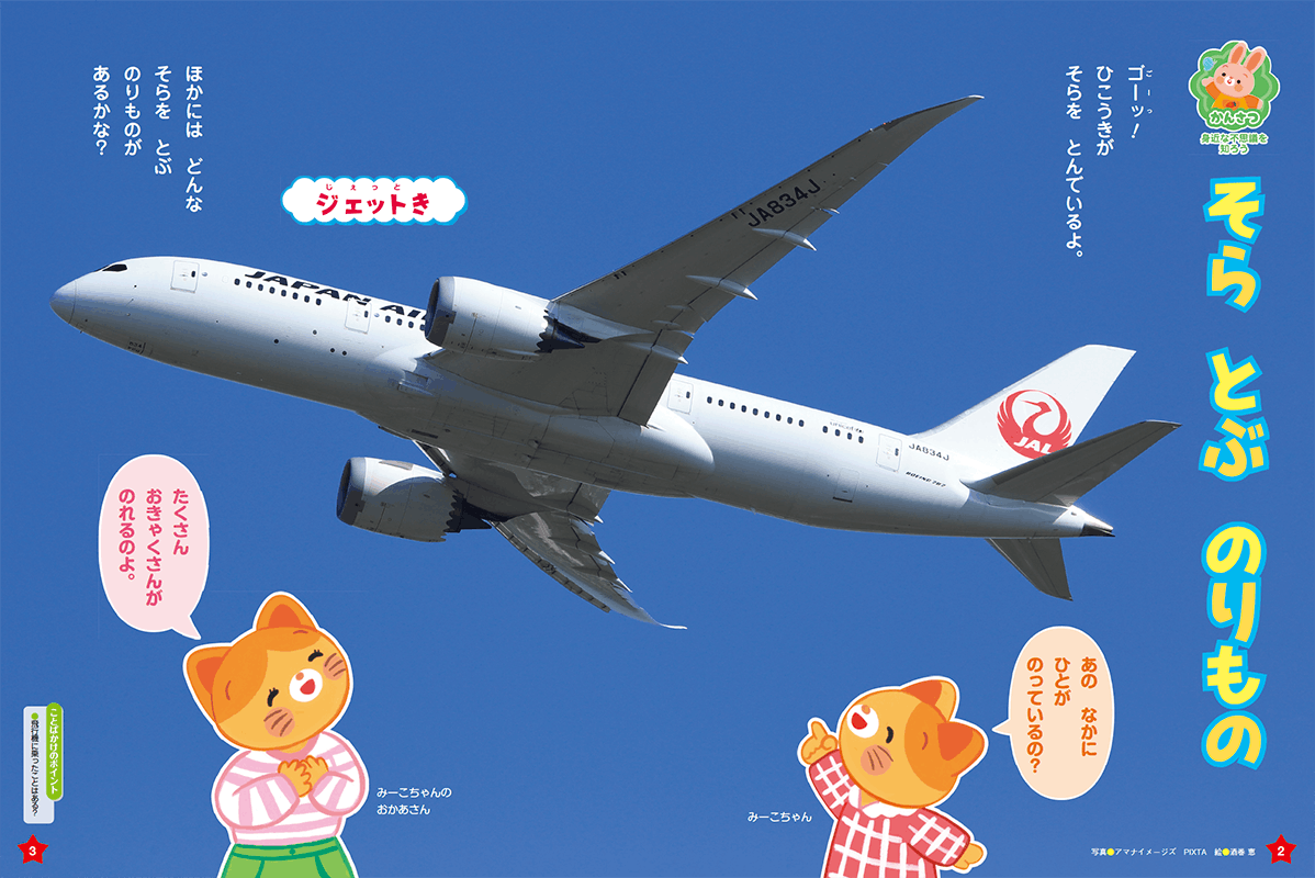 飛行機と空を飛ぶ乗り物