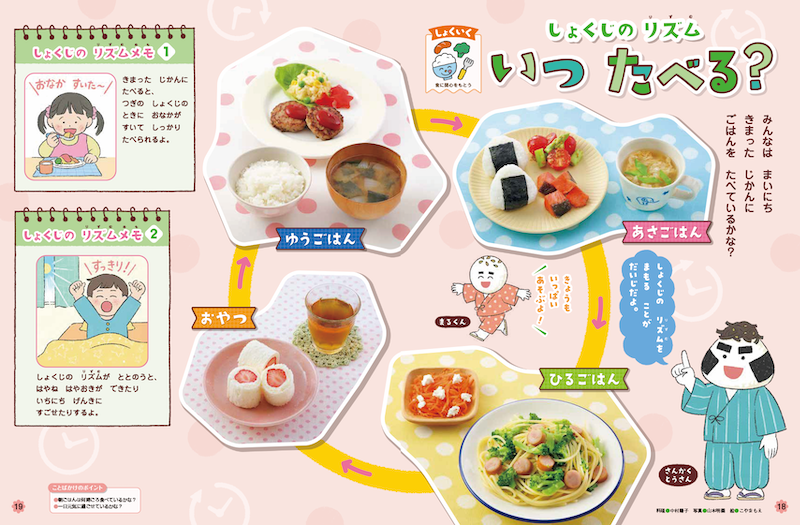 食事のリズムのたいせつさを知らせます